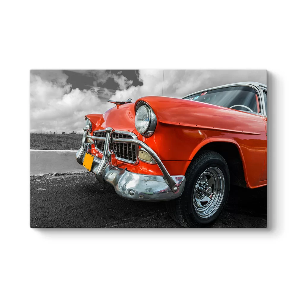 Siyah Beyaz Chevrolet Tablosu - Model 1